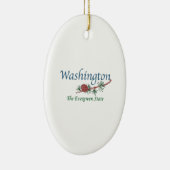 Washington de Evergreen-staat Keramisch Ornament (Rechts)