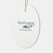 Washington de Evergreen-staat Keramisch Ornament (Links)