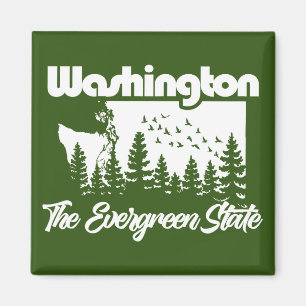 Washington de Evergreen-staat Magneet