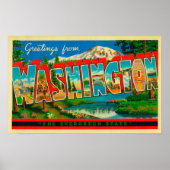 Washington - de Evergreen-staat Poster (Voorkant)