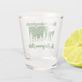 Washington de Evergreen-staat Shot Glas (Achterkant)