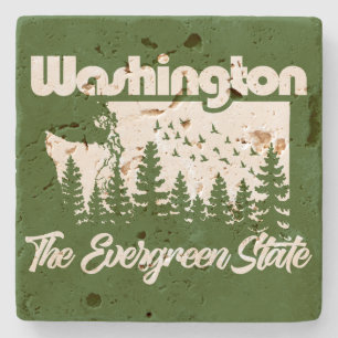 Washington de Evergreen-staat Stenen Onderzetter