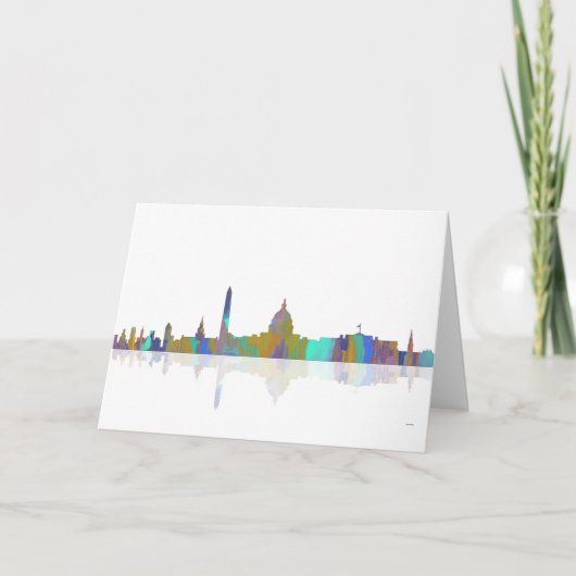 Washington, de Horizon van gelijkstroom Kaart (Voorkant)