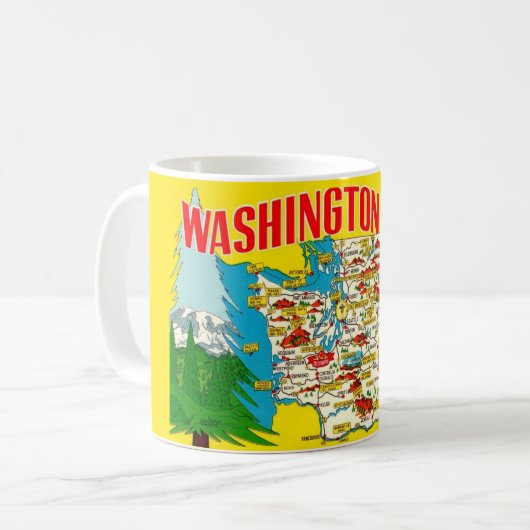 Washington - De Immergroene Staat Koffiemok (Voorkant links)