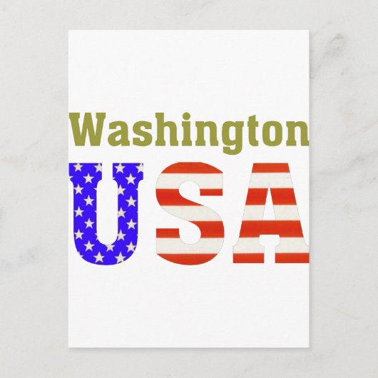Washington de V.S.! Briefkaart (Voorkant)