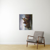 Washington die de Delaware kruist door Emanuel Leu Wandkleed (In situ)