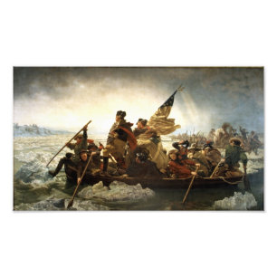 Washington die de Delaware oversteekt Foto Afdruk