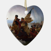 Washington die de Delaware passeert - Amerikaanse  Keramisch Ornament (Rechts)