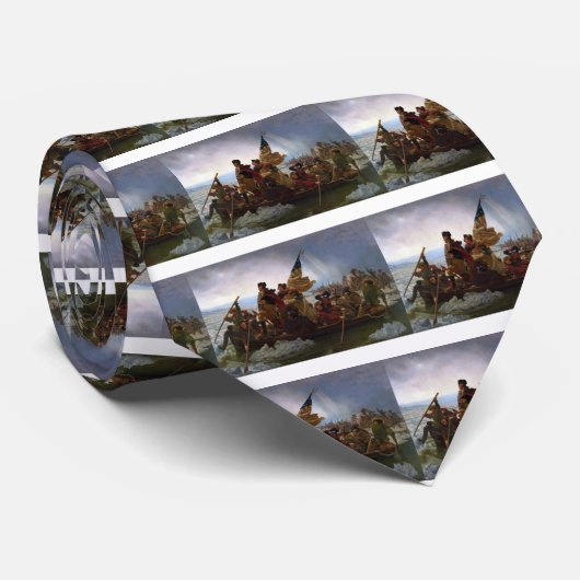 Washington die de Delaware passeert - Amerikaanse Stropdas (Opgerold)