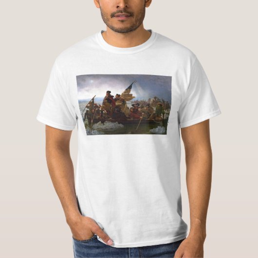 Washington die de Delaware passeert - Amerikaanse  T-shirt (Voorkant)