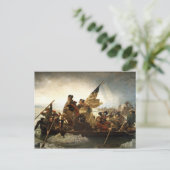 Washington die de Delaware passeert Briefkaart (Staand voorkant)