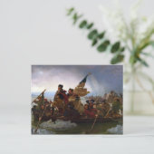 Washington die de Delaware passeert Briefkaart (Staand voorkant)