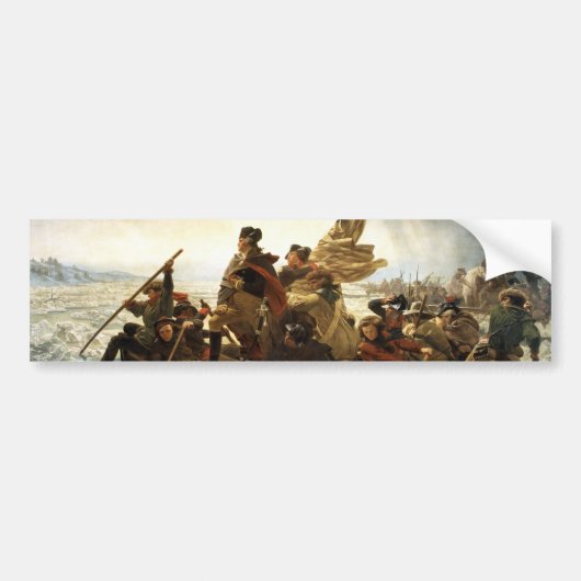 Washington die de Delaware passeert Bumpersticker (Voorkant)