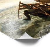 Washington die de Delaware passeert Foto Afdruk (Hoek)