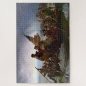 Washington die de Delaware passeert Legpuzzel (Verticaal)