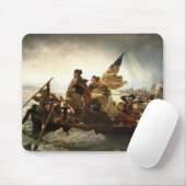 Washington die de Delaware passeert Muismat (Met muis)