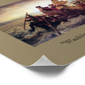 Washington die de Delaware passeert Poster (Hoek)