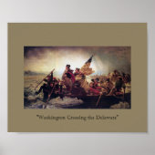 Washington die de Delaware passeert Poster (Voorkant)