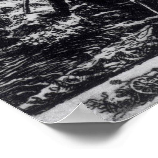 Washington die de Delaware passeert Poster (Hoek)