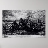 Washington die de Delaware passeert Poster (Voorkant)