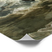 Washington die de Delaware passeert Poster (Hoek)