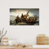 Washington die de Delaware passeert Poster (Keuken)