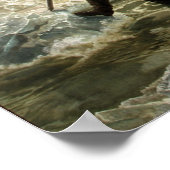 Washington die de Delaware passeert Poster (Hoek)