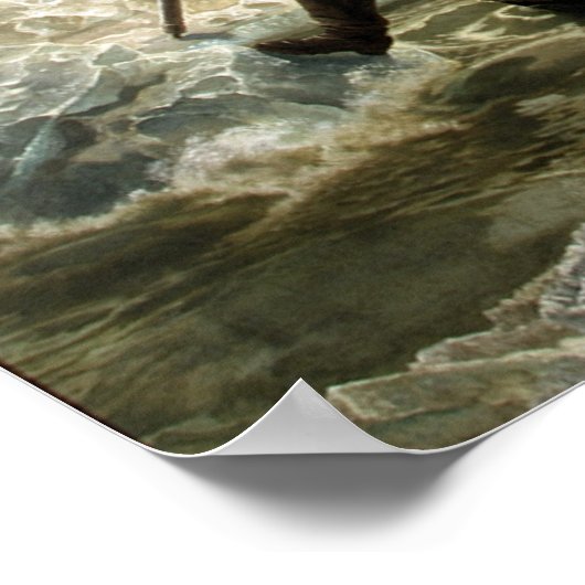 Washington die de Delaware passeert Poster (Hoek)