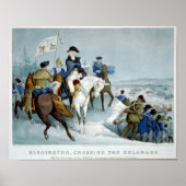 Washington die de Delaware passeert Poster (Voorkant)