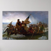 Washington die de Delaware passeert Poster (Voorkant)