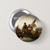 Washington die de Delaware passeert Ronde Button 5,7 Cm (Voorkant /achterkant)