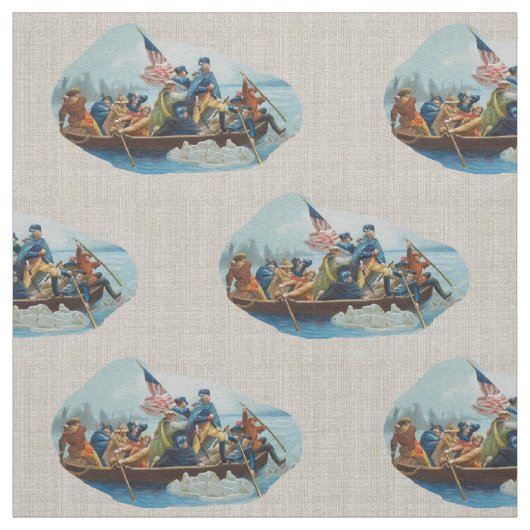 Washington die de Delaware passeert Stof (Swatch)