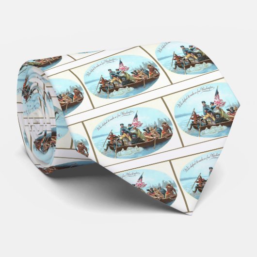 Washington die de Delaware passeert Stropdas (Opgerold)