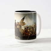 Washington die de Delaware passeert Tweekleurige Koffiemok (Voorkant rechts)