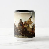 Washington die de Delaware passeert Tweekleurige Koffiemok (Center)