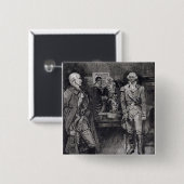 Washington die een dictatuur weigert vierkante button 5,1 cm (Voorkant /achterkant)