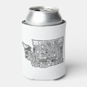 Washington Doodle Blikjeskoeler (Blikje Voorkant)
