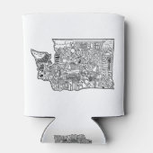 Washington Doodle Blikjeskoeler (Achterkant)