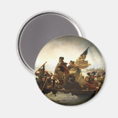 Washington door de Delaware - 1851 Magneet (Voorkant / Achterkant)