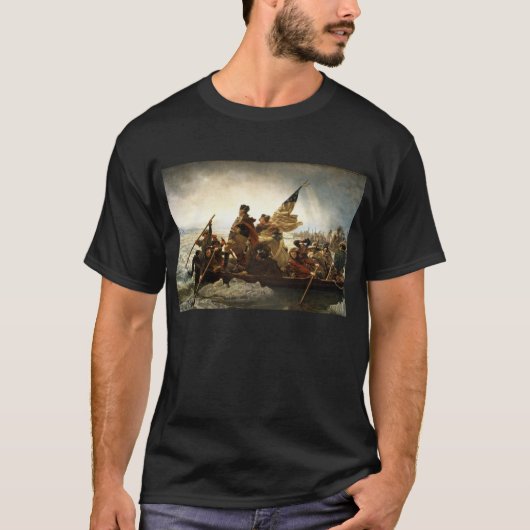 Washington door de Delaware - 1851 T-shirt (Voorkant)