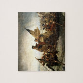 Washington door de Delaware heen - Leutze (1851) Legpuzzel (Verticaal)