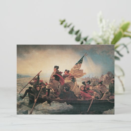 Washington door Emanuel Leutze (Staand voorkant)