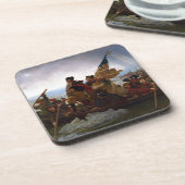 Washington door Emanuel Leutze Bier Onderzetter (Linkerzijde)