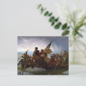 Washington door Emanuel Leutze Briefkaart (Staand voorkant)