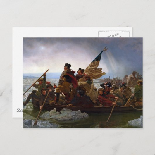 Washington door Emanuel Leutze Briefkaart (Voorkant / Achterkant)