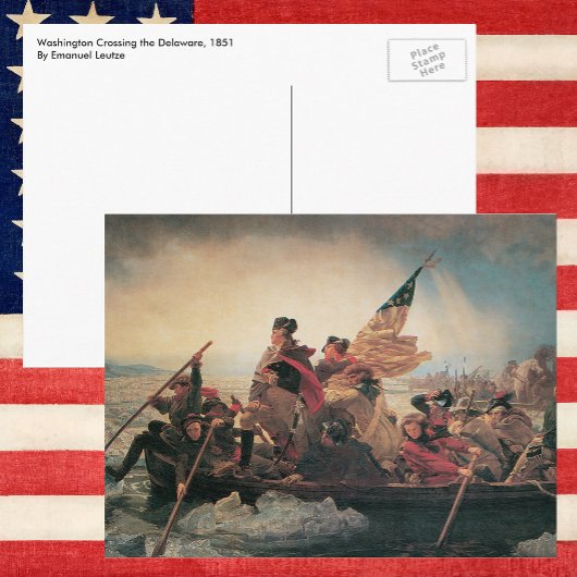 Washington door Emanuel Leutze Briefkaart