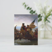 Washington door Emanuel Leutze Briefkaart (Staand voorkant)