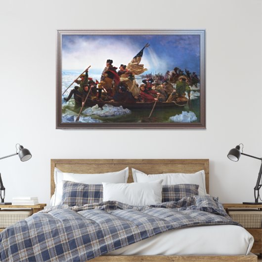 Washington door Emanuel Leutze Canvas Afdruk (Insitu (Slaapkamer))