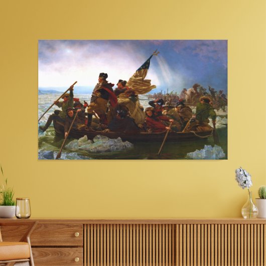 Washington door Emanuel Leutze Canvas Afdruk (Insitu (Woonkamer))
