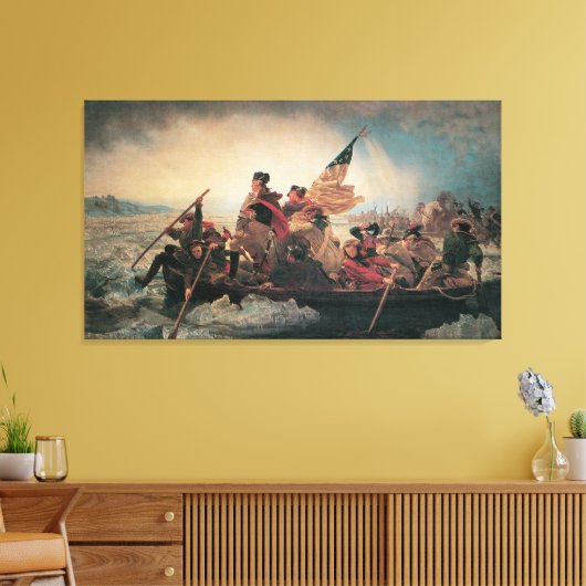 Washington door Emanuel Leutze Canvas Afdruk (Insitu (Woonkamer))